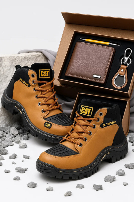 Combo exclusivo: Borcegos CAT + Set Premium de regalo